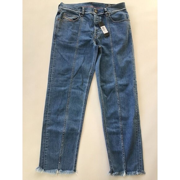 $228 Diesel Men’s Dagh-Sp Regular Straight Jeans 085TD Med Blue Denim Size 33X32 - Picture 3 of 12